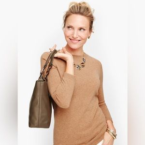 NWOT Camel Talbots Cashmere Sweater in Petite P (petite xs)